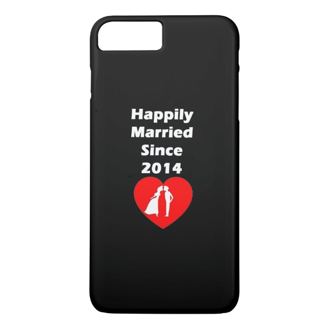 Lyckligt Gifta Sedan 2014 Case-Mate iPhone Skal (Baksida)