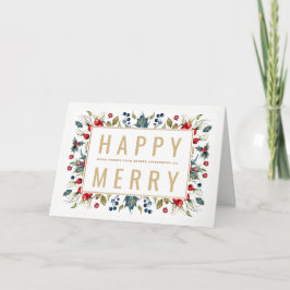 Lyckligt glatt Julhälsningar kortet Helgkort