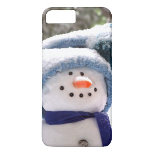 Lyckligt handgjort fodral för snögubbeiPhone 7