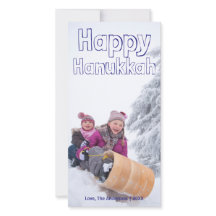 Lyckligt Hanukkah blåttkvarter - Photocard