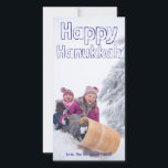 Lyckligt Hanukkah blåttkvarter - Photocard Julkort<br><div class="desc">Lyckligt Hanukkah blåttkvarter - Photocard</div>