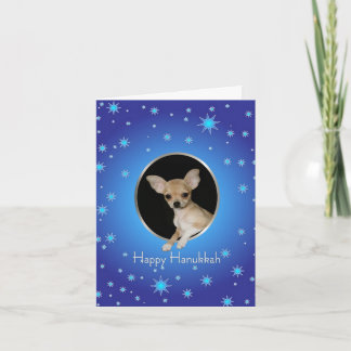 Lyckligt Hanukkah Chihuahuakort Helgkort
