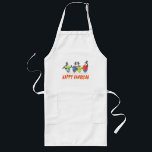 Lyckligt Hanukkah förkläde<br><div class="desc">Detta lyckliga Hanukkah Dreidels förkläde ska är det slått av det Chanukah partyet som en värdinnagåva eller precis som en Hannuka gåva.  Det är så färgrikt och ett original- biet av konst.</div>