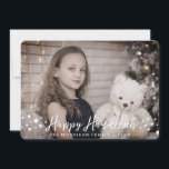 Lyckligt Hanukkah fotokort Julkort<br><div class="desc">Elegantt lyckligt Hanukkah fotokort. Fyndet som matchar objekt i vårt,  shoppar.</div>