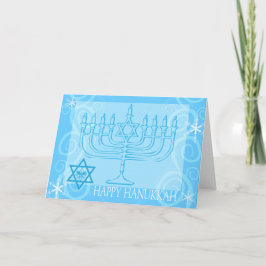 Lyckligt Hanukkah kort