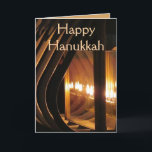 Lyckligt Hanukkah ljus Helgkort<br><div class="desc">Fira festivalen av ljus med detta lyckliga Hanukkah hälsningkort.  Inhandla ditt Hanukkah kort i dag,  presentera ett candlelit tema och en välsignelseinsida!

Konstverk by:  chavahjacobs</div>