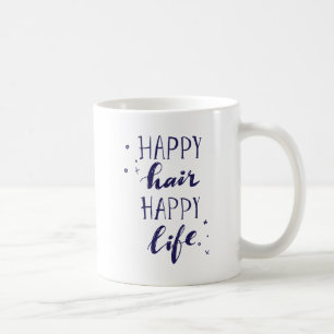Lyckligt hårlyckligliv kaffemugg