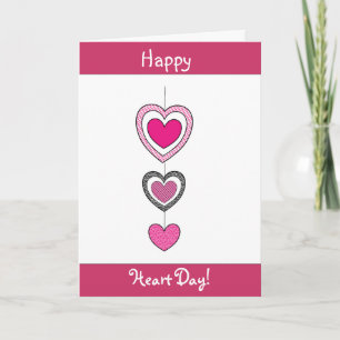 Lyckligt hjärtavalentin kort för dag