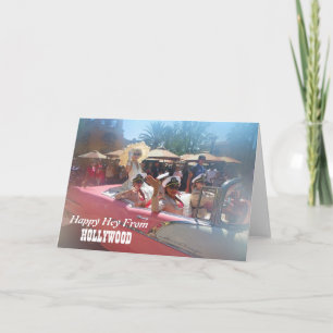Lyckligt Hollywood hälsningkort! Kort