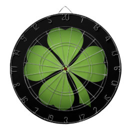 Lyckligt irländskt fyrklövert piltavla