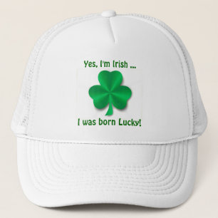 Lyckligt irländskt ShamrockGolflock Keps