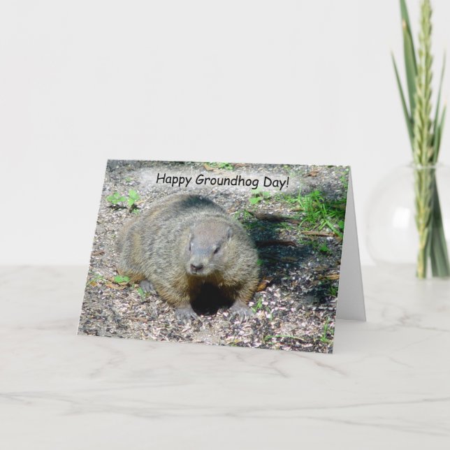 Lyckligt kort för Groundhog dag (Framsida)