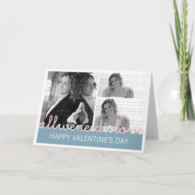 Lyckligt kort för valentinesfotohälsning | 3 (Framsida)