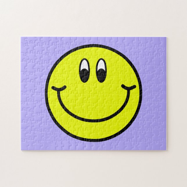 Lyckligt le ansikteEmoji pussel (Horisontell)