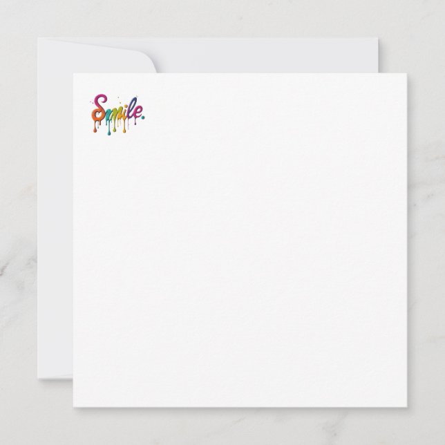 Lyckligt Leende Inbjudningar (Framsida)