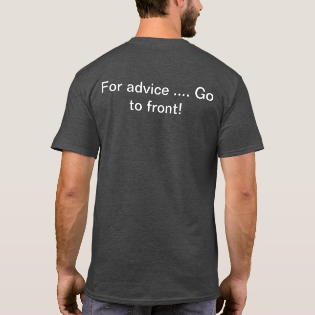 lyckligt liv lycklig fru tee shirt (Baksida)