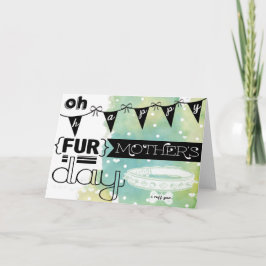 Lyckligt mors dagkort från hunden kort