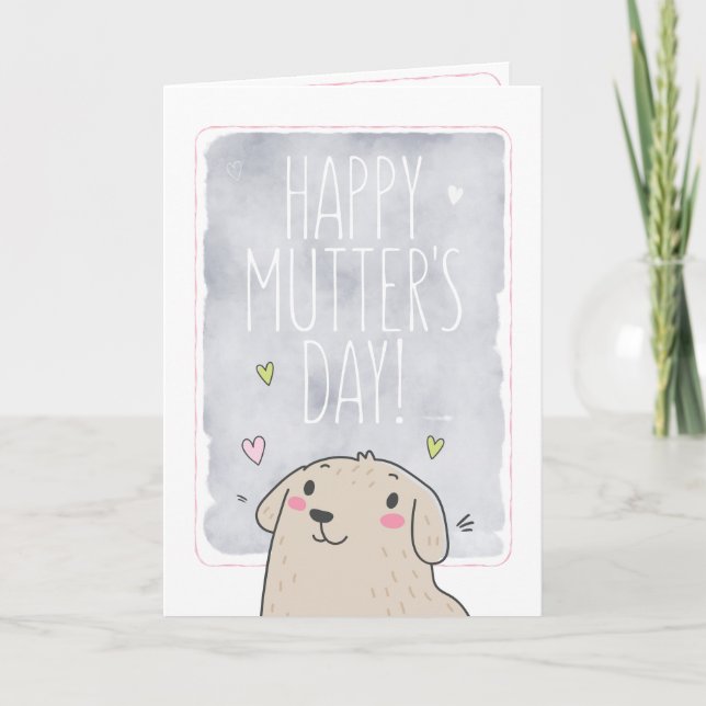 Lyckligt muttrande kort för mors dag för mamma för (Framsida)