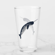 Lyckligt Narwhal exponeringsglas