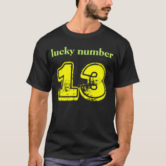 lyckligt numrera 13 tröja
