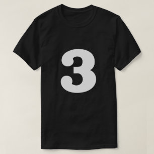 Lyckligt numrera 3 tee