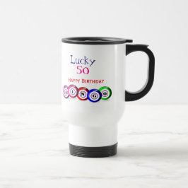 Lyckligt numrera bingoen den Themed Resemugg