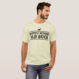 Lyckligt pensionerad gammal bock t shirt