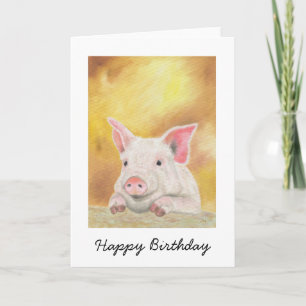 Lyckligt Pigletfödelsedagkort Kort