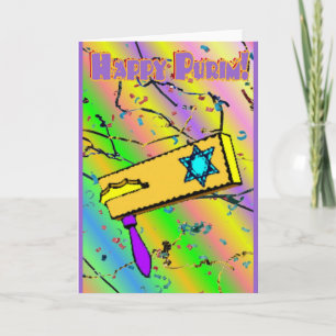 Lyckligt Purim kort