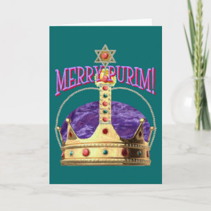 Lyckligt Purim tomt kort