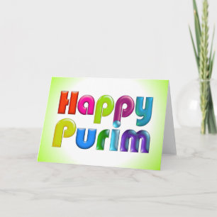 LYCKLIGT skraj hälsningkort för PURIM Kort