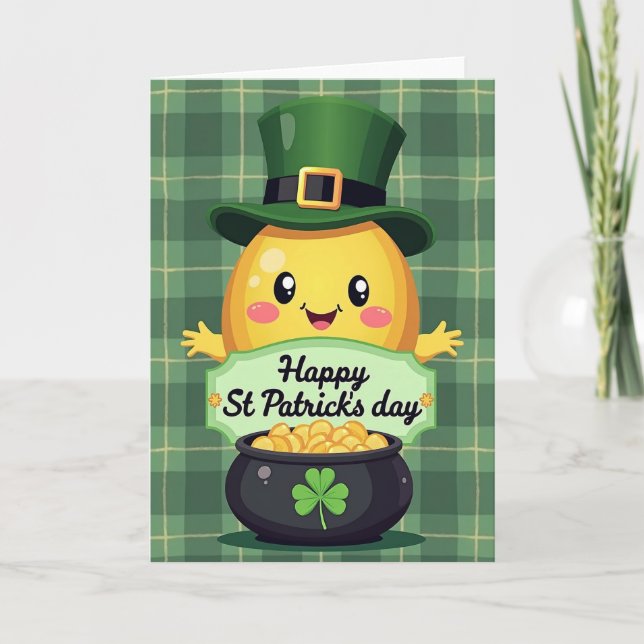 Lyckligt St. Patricks dag-kort Kort (Framsida)