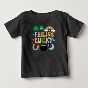 Lyckligt St Patricks Day Tecken Irländsk Shamrock T Shirt