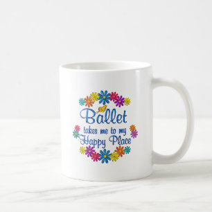 Lyckligt ställe för balett kaffemugg