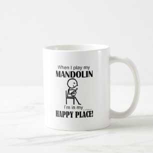 Lyckligt ställe för Mandolin Kaffemugg