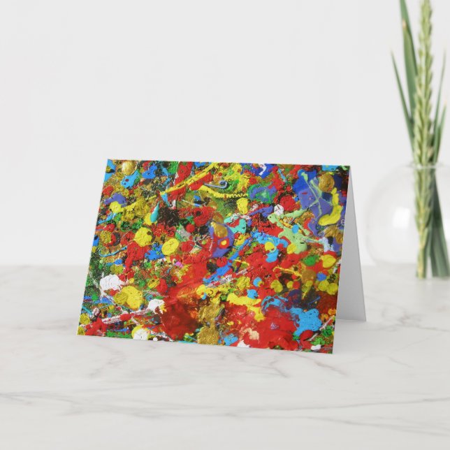 LYCKLIGT STÄLLE HELGKORT (Framsida)