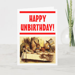 Lyckligt Unbirthday kort