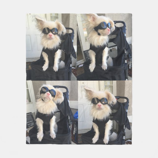 Lyckligt understödja riskerar på livfiltmedlet fleecefilt (Framsidan)