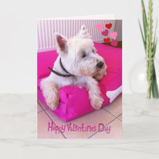 Lyckligt valentin dagWestie kort