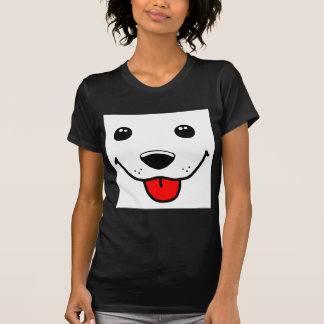 Lyckligt valpansikte tee shirt
