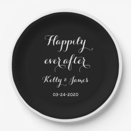 Lyckligtvis allt efter 9 tum Pappra Tallrikar i Br