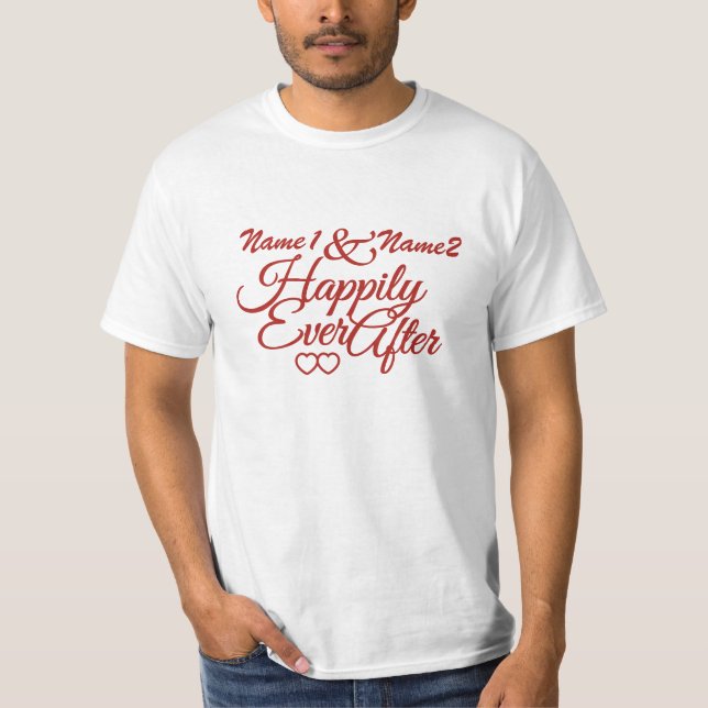 Lyckligtvis allt efter anpassningsbar skjortor - v t-shirt (Framsida)