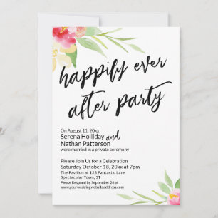 Lyckligtvis allt efter att Blommigten i Party har Inbjudningar
