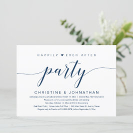 Lyckligtvis allt efter Bröllop Elopement Party Inbjudningar