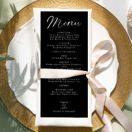 Lyckligtvis allt efter Bröllop Menu-Eleganten mini Meny