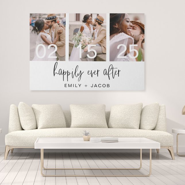 Lyckligtvis allt efter Bröllop-minimalistisk enkel Poster (Skapare uppladdad)