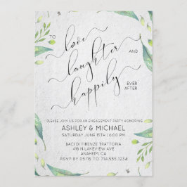 Lyckligtvis allt efter den moderna Förlovningen i Inbjudningar