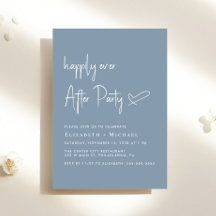 Lyckligtvis allt efter Dusty Blue Wedement Recepti