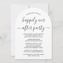 Lyckligtvis allt efter foto från Party Bröllop Fir Inbjudningar