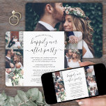 Lyckligtvis allt efter Party bröllop 7-foto Inbjudningar<br><div class="desc">Familjen inbjudan och vänner till en enkel elegant som endast tar emot firande i bröllop med snyggten, den moderna 7-fotosamlingsinbjudan. Alla formuleringar är enkla att anpassa för en 1:a årsdag, en minnesceremoni, sekvel bröllop, post-elopement eller middag party. Anpassa den så att den innehåller valfri information, t.ex. datum för giftermål, adresskod,...</div>